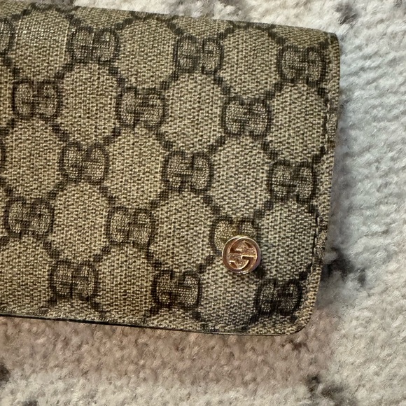 Authentic Gucci Blue Beige long wallet - Picture 11 of 14